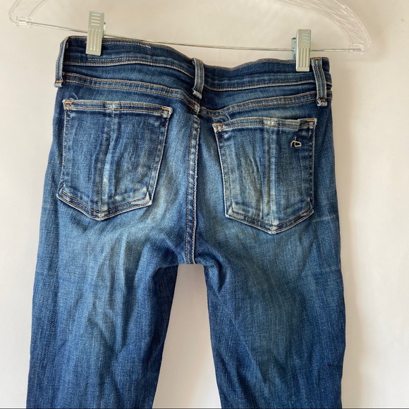 Rag & Bone Custom Knee Rip Skinny Jeans - Picture 5 of 7